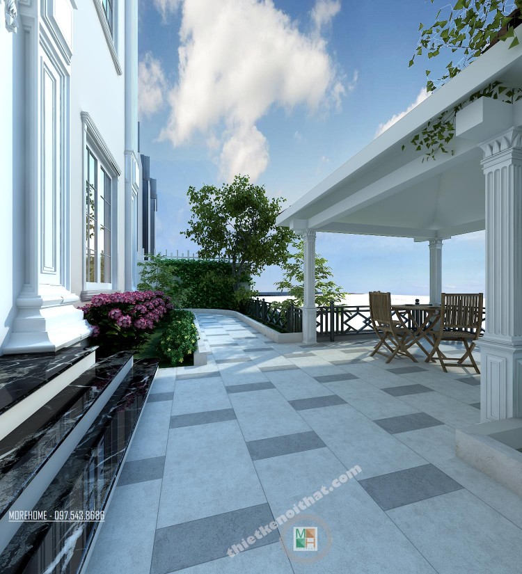 Thiết kế kiến trúc biệt thự Vinhomes Sài Đồng
