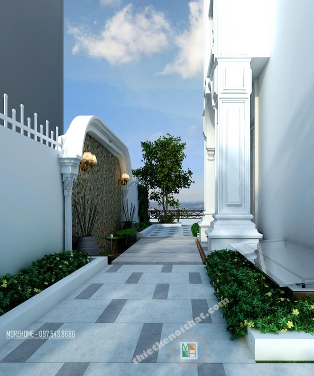 Thiết kế kiến trúc biệt thự Vinhomes Sài Đồng
