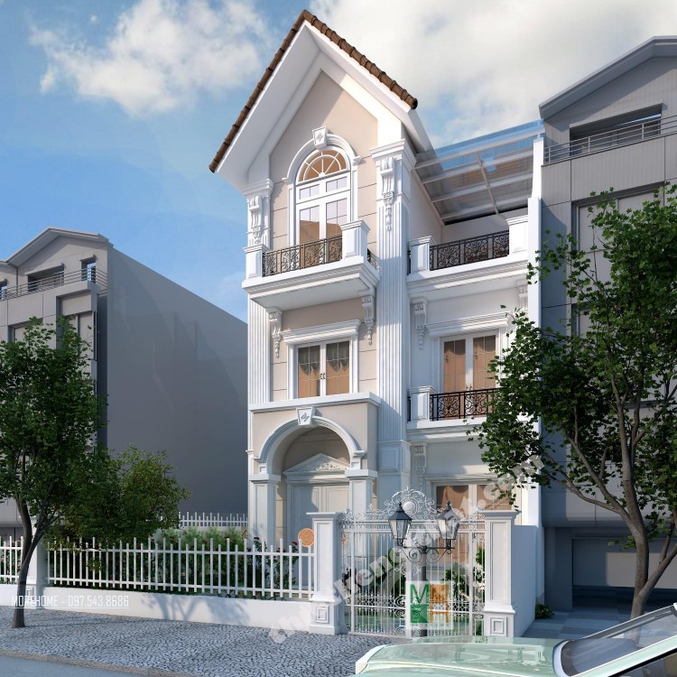 Thiết kế kiến trúc biệt thự Vinhomes Sài Đồng