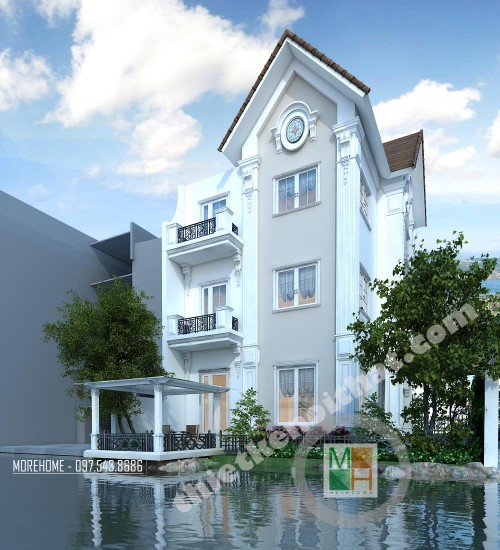 Thiết kế kiến trúc biệt thự Vinhomes Sài Đồng