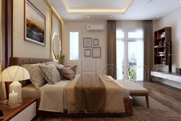 Thiết kế nhà phố hiện đại với gỗ tự nhiên tại Thủ Đức