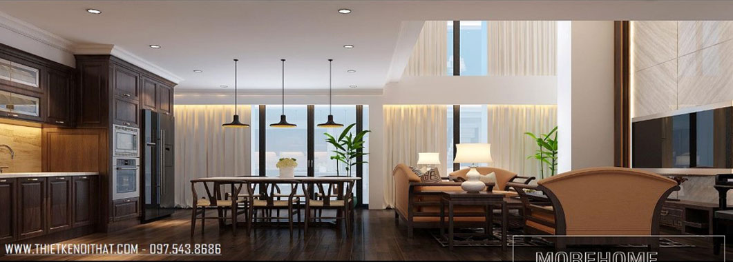  Thiết kế nội thất chung cư hiện đại DUPLEX tại chung cư Hà Đô