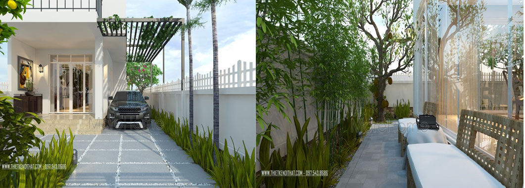  Thiết kế kiến trúc nội thất biệt thự hiện đại VinHomes Thăng Long