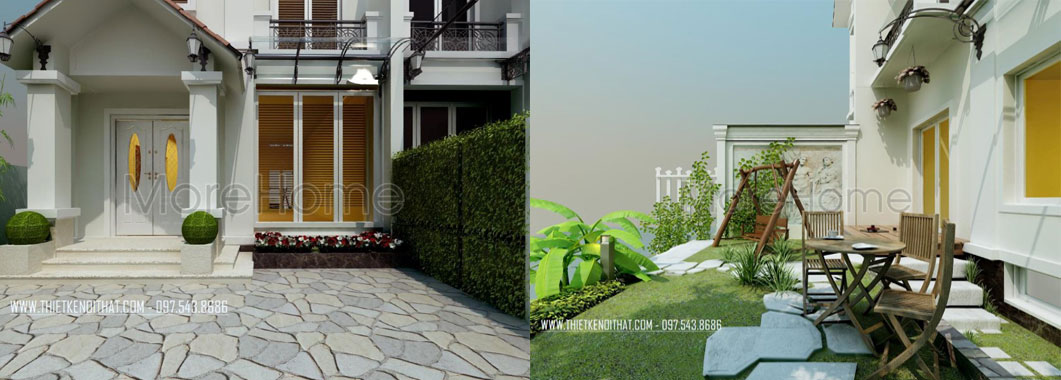  Thiết kế kiến trúc nội thất biệt thự VINHOMES RIVERSIDE - HS0711 - Anh Tuấn