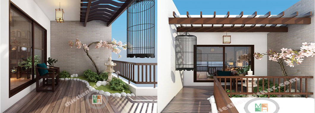  Thiết kế kiến trúc nội thất nhà phố phong cách Nhật Bản