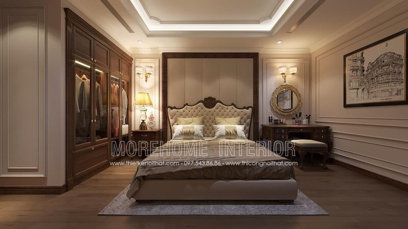Thiết kế phòng ngủ biệt thự