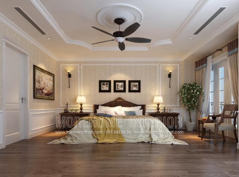 Thiết kế phòng ngủ biệt thự