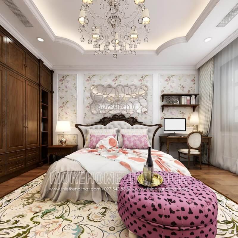 Thiết kế phòng ngủ biệt thự