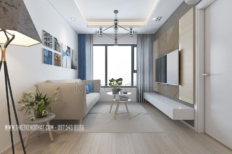 Phong cách trang trí nội thất phòng khách chung cư hiện đại, đơn giản hóa các chi tiết dư thừa không chỉ khiến ngôi nhà bớt nhàm chán mà còn thể hiện được gu thẩm mỹ tinh tế của gia chủ Thiết kế nội thất phòng khách chung cư đơn giản, hiện đại