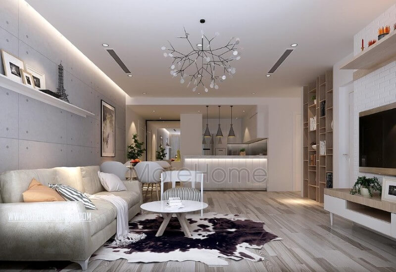 Nội thất phòng khách chung cư sang trọng và đẳng cấp luôn được khách hàng lựa chọn trong vài năm trở lại đây Thiết kế nội thất phòng khách chung cư đơn giản, hiện đại