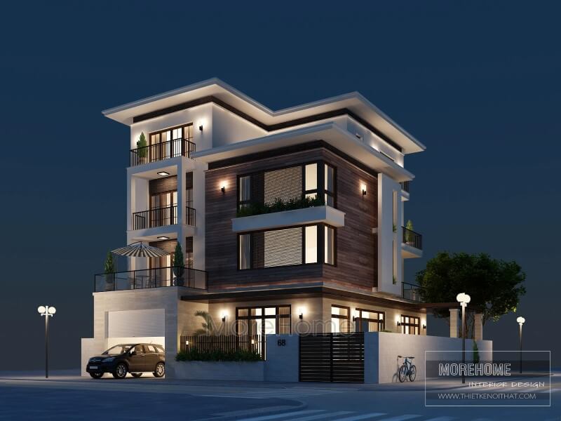 Thiết kế kiến trúc đẹp cho nhà phố, biệt thự 
