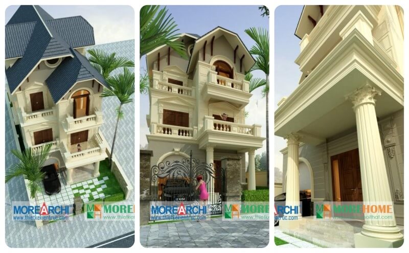 Thiết kế kiến trúc đẹp cho nhà phố, biệt thự 