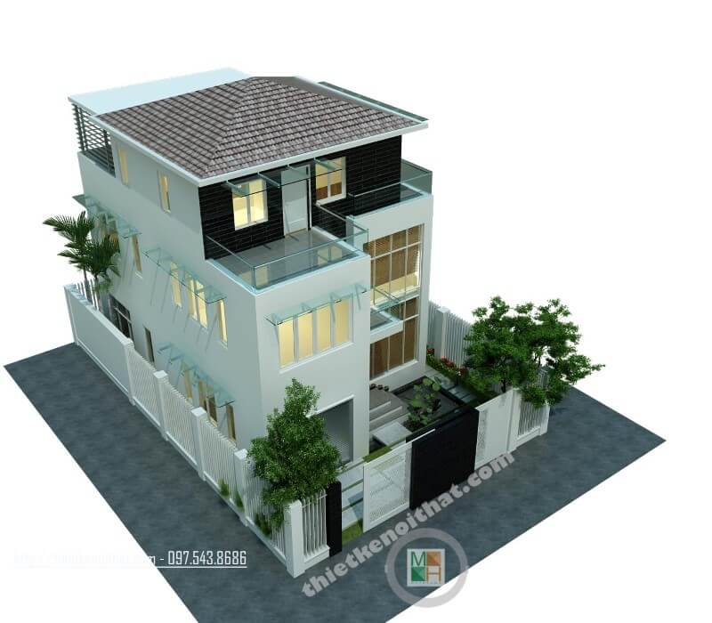 Thiết kế kiến trúc đẹp cho nhà phố, biệt thự 