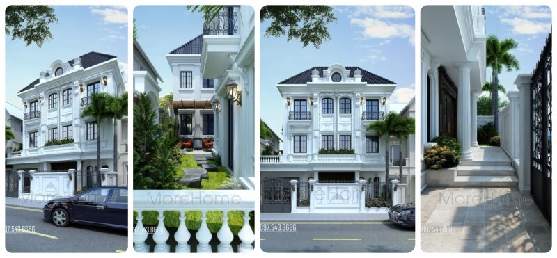 Thiết kế kiến trúc Hà Nội trẻ trung,sang trọng