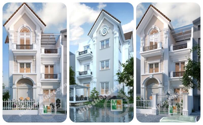 Thiết kế kiến trúc Hà Nội trẻ trung,sang trọng