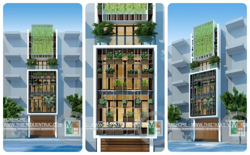 Thiết kế kiến trúc Hà Nội trẻ trung,sang trọng