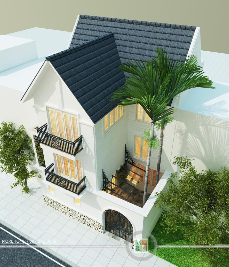 Thiết kế kiến trúc Hà Nội trẻ trung,sang trọng