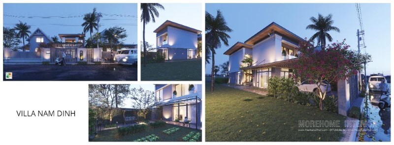 Thiết kế kiến trúc hiện đại cho nahf phố, biệt thự