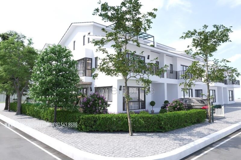 Thiết kế kiến trúc hiện đại cho nahf phố, biệt thự