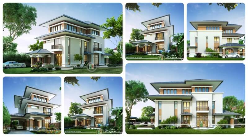 Thiết kế kiến trúc hiện đại cho nahf phố, biệt thự