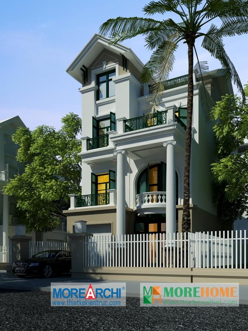 Thiết kế kiến trúc hiện đại cho nahf phố, biệt thự
