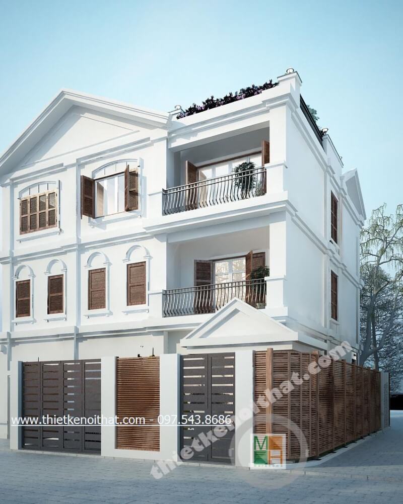 Thiết kế kiến trúc hiện đại cho nahf phố, biệt thự