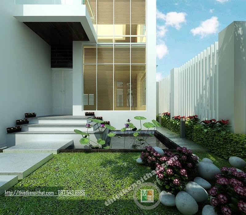 Thiết kế kiến trúc hiện đại cho nahf phố, biệt thự