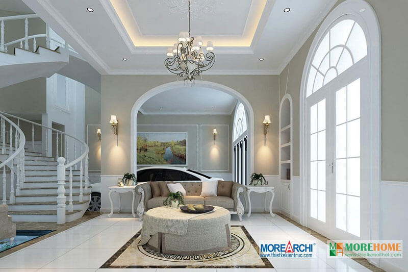 Mẫu nội thất biệt thự tân cổ điển đẹp