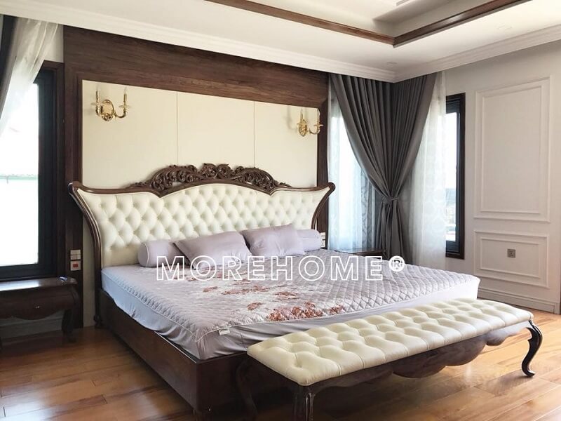 Giường gỗ tự nhiên