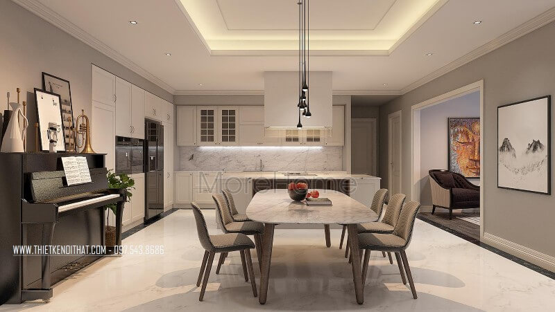 Thiết kế phòng ăn tại Hà Nội