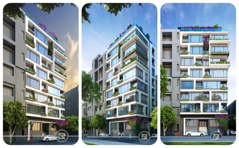 Thiết kế kiến trúc hiện đại cho nhà phố 8 tầng tại Trấn Vũ Ba Đình Hà Nội