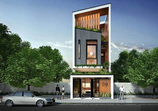 Các mẫu thiết kế nhà phố hiện đại 3 tầng 5m mặt tiền năm 2018 Các mẫu thiết kế nhà phố hiện đại 3 tầng 5m mặt tiền năm 2018