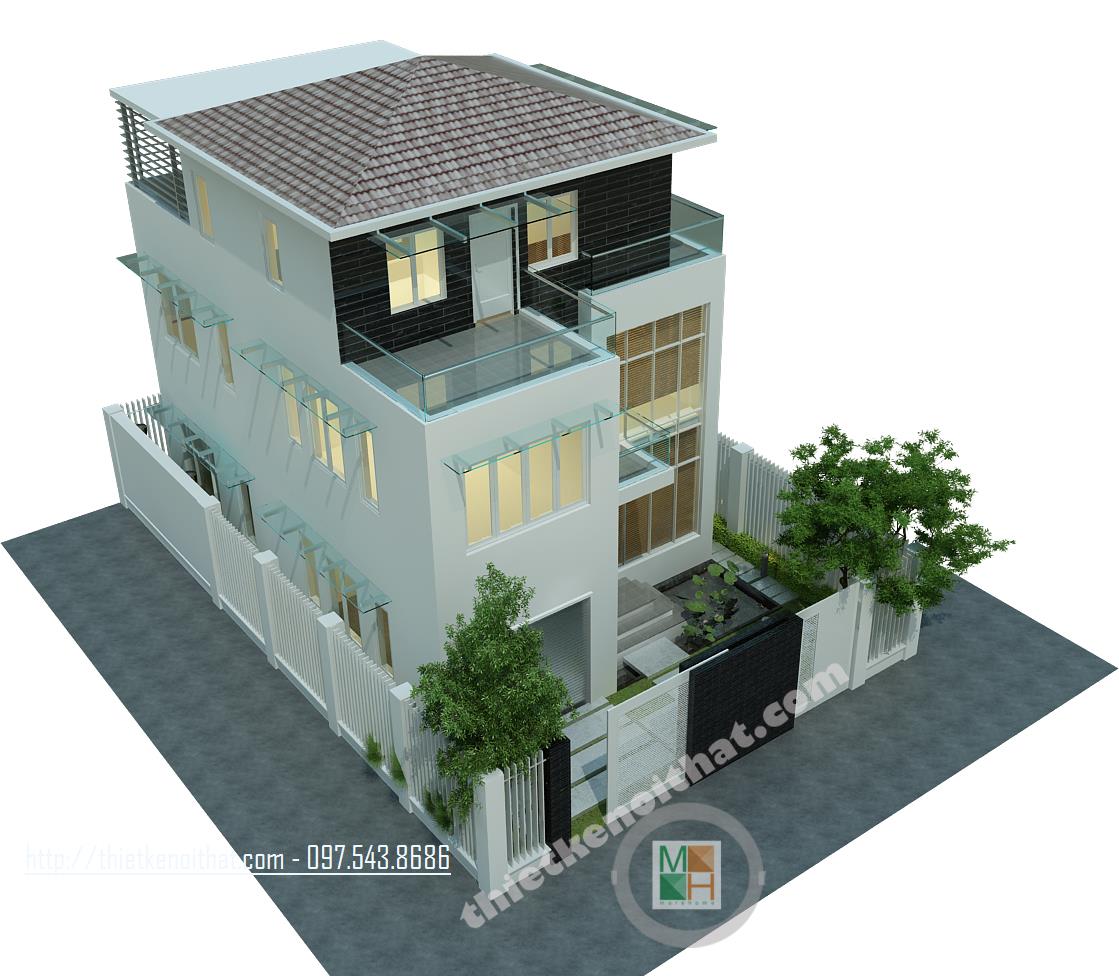 Mê mệt với những mẫu thiết kế nhà đẹp 3 tầng hiện đại nt3